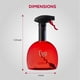 thumbnail image 5 of Botella pulverizadora de aceite Evo sin aerosol para aceite de oliva, 500 ml, color rojo, 5 of 9