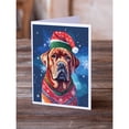 thumbnail image 2 of Dogue de Bordeaux Christmas Greeting Cards Pack of 8 7 in x 5 in, 2 of 3