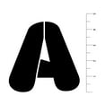 thumbnail image 3 of 4.5" Retro Serif Alphabet Stencils by Craft Smart - 29 designs, 3 of 4