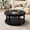 Black Coffee Table with Wooden Bead Decor + 2 Tier, variant on ChenyueFurn Farmhouse Fluted Coffee Table with Hidden Storage