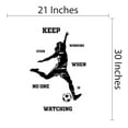 thumbnail image 4 of Sports Wall Decals for Girls Bedroom - Women Football Player Kicking Football Ball DIY & Creativity Boy Girl Bedroom Wall Sticker - Size: 21 In x 30 In, 4 of 4