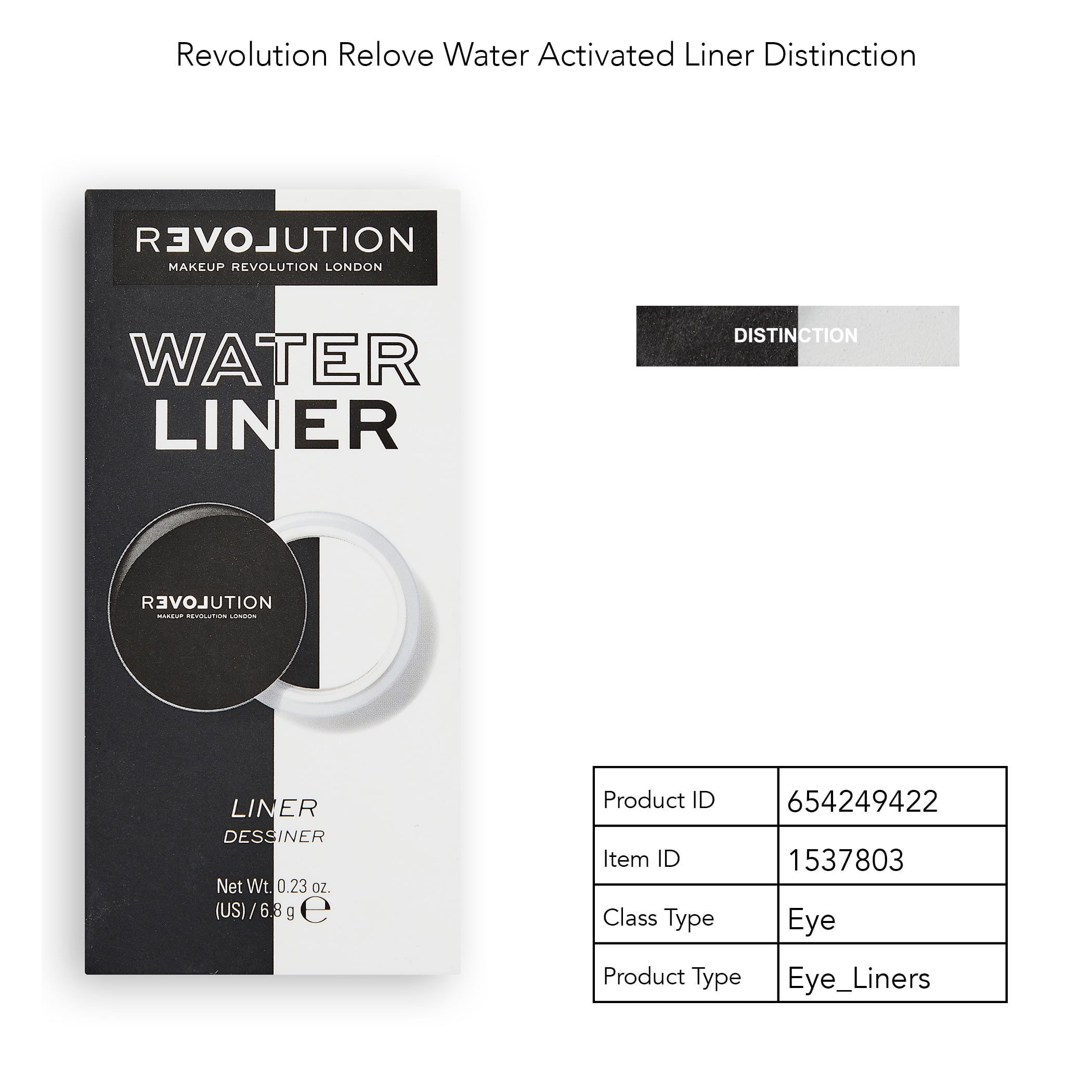 (2 pack) Relove by Revolution Water Activated Eyeliner - Distinction