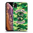 thumbnail image 1 of Head Case Designs Officially Licensed Riverdale South Side Serpents Camouflage Logo Hard Back Case Compatible with Apple iPhone XR, 1 of 7