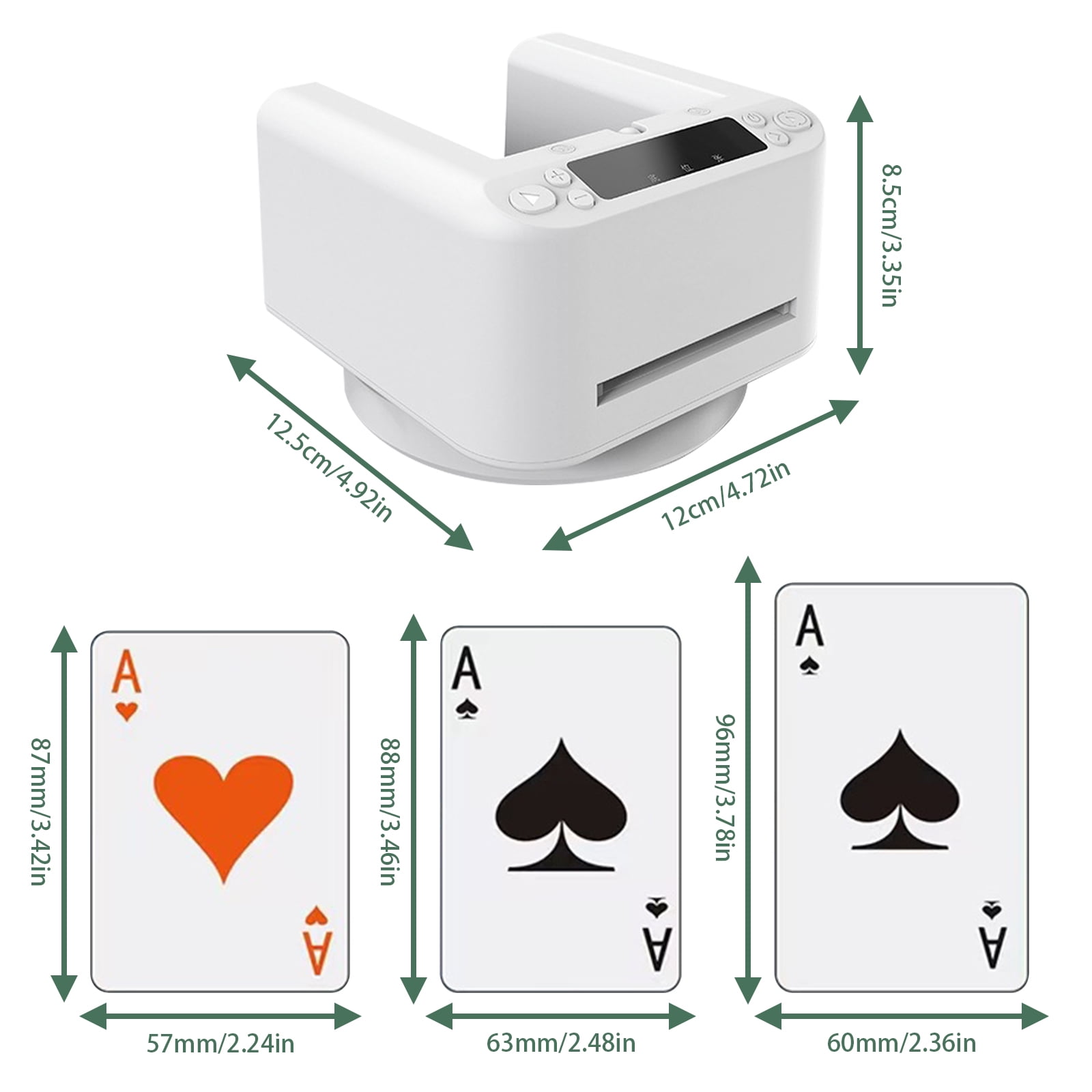 AUGMAXI Revendedor de cartas automático universal – máquina de pôquer  rotativa de 360° para jogos de cartas UNO, Blackjack, Texas Hold'em e Home  com recurso antitrapaça : : Brinquedos e Jogos