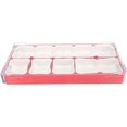 thumbnail image 3 of Veeki Watch Parts Storage Box, Moistureproof Anti Dust Tray Stackable Soft Rubber Lining Watch Screws Storing Cotainer Small Plastic Storage Containers Red for Necklace-051602, 3 of 5