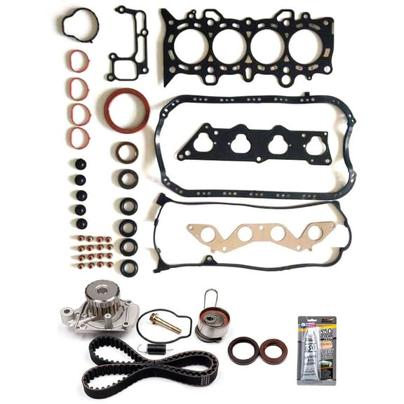 ECCPP Timing Belt Water Pump and head gasket Kit Fit for 2001-2005 Honda Civic 1.7L 1668CC l4 GAS SOHC
