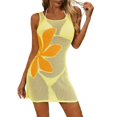 thumbnail image 5 of PFRNLF Women's Swimsuit Cover up Summer Beach Crochet Knit Floral Hollow-Out Bikini Coverup Dresses, 5 of 5