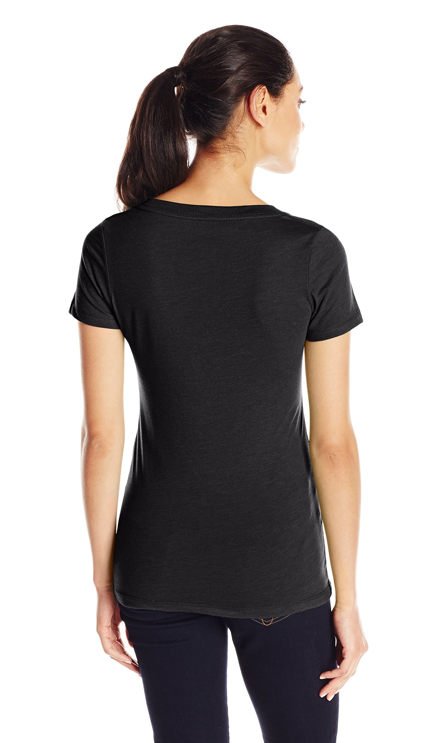 Women's Deep V-Neck Short Sleeve T-Shirt