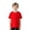 Red, variant on All‑match Plain Cotton Crew Neck Top, Kids Solid Short‑Sleeve T‑Shirt 5‑15Y for Daily Outing & School