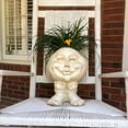 thumbnail image 4 of Homestyles Antique White Mama Petunia the Muggly Statue Humorous Face Planter Pot, 4 of 4