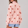 thumbnail image 5 of Womens Mock Neck Sweatshirts Oversized Pullover Fall Outfits Clothes Long Sleeve Top Comfort Soft Travel Casual Work Lounge Daily Outfit Pink L, 5 of 5