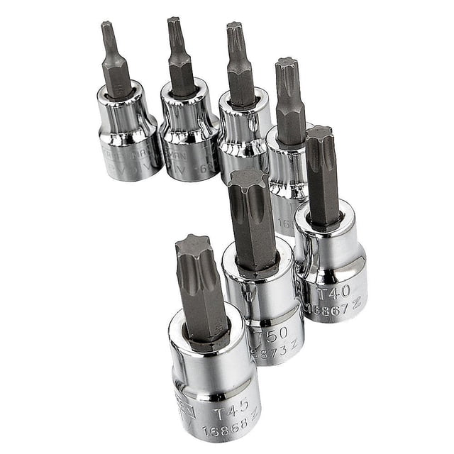Set de conectores Torx Bit Craftsman Evolv, 7 piezas, 3/8