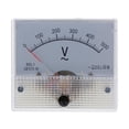 thumbnail image 1 of DOLITY Rectangle Ammeter Current Tester Analog Panel Voltmeter, Measuring Range 0-150V 0-500V, 1 of 8