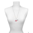 thumbnail image 3 of Delight Jewelry Silvertone Rock Star Guitar - Red Heart Nurse Strong Zoe Necklace, 3 of 4