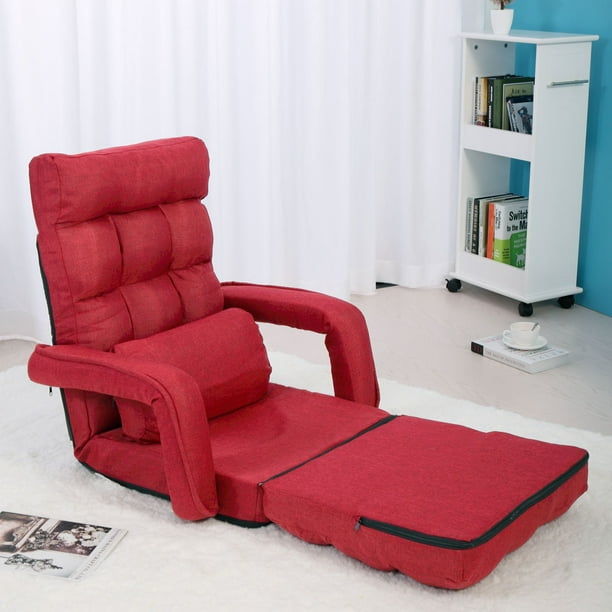 Jaxpety Adjustable Folding Chaise Lounge Sofa Chair Floor Couch With Armrest And Pillow Red Com - Folding Chaise Lounge Sofa Chair Couch With Armrest And Pillow Jaxpety Adjustable Folding Chaise Lounge Sofa Chair Floor Couch With Armrest And Pillow Red Com - Folding Chaise Lounge Sofa Chair Couch With Armrest And Pillow