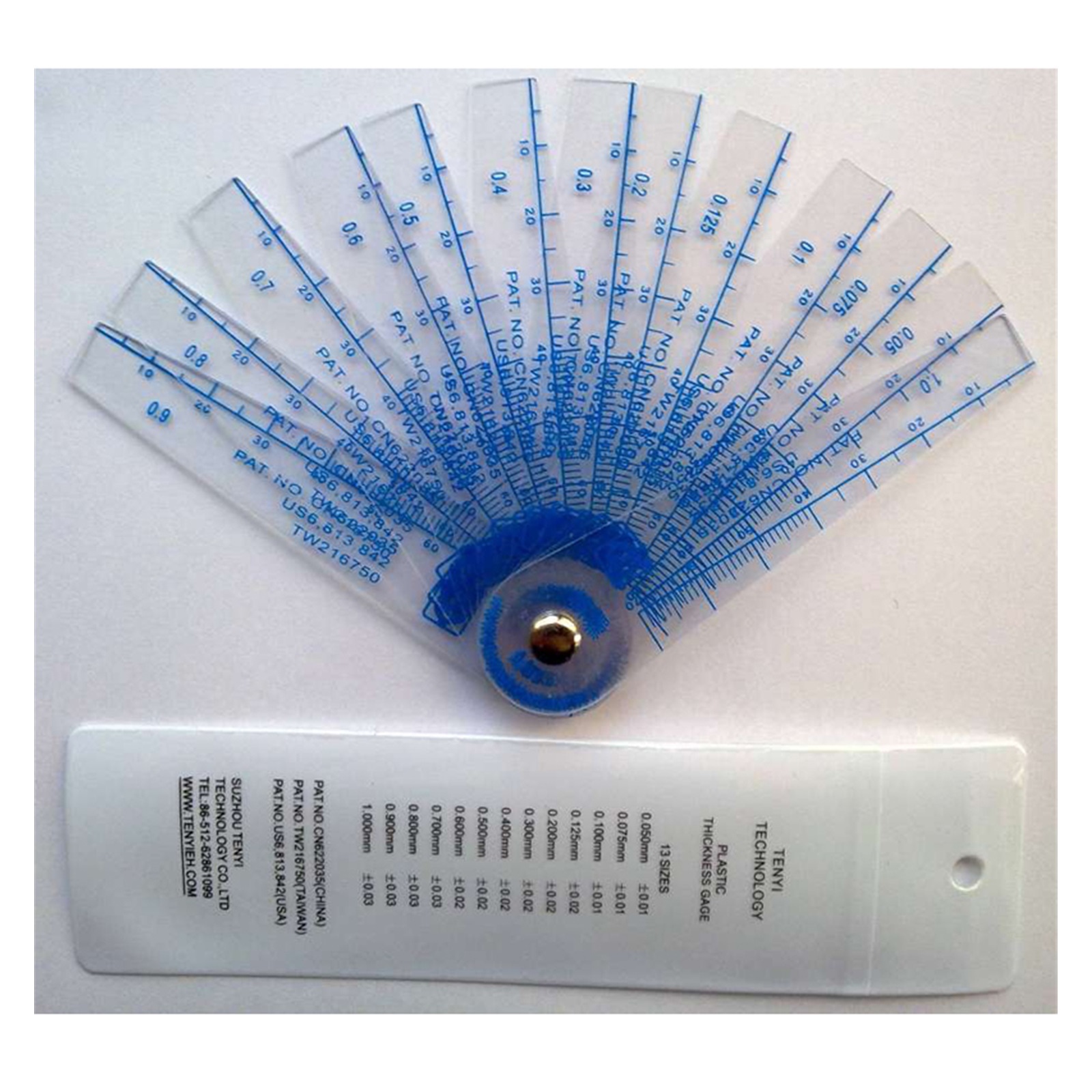 26 Blades Feeler Gauges Metric Measurement 0.02 To 4mm Thickness Gap Metric Filler Feeler Gauge Plastic Measuring Tools