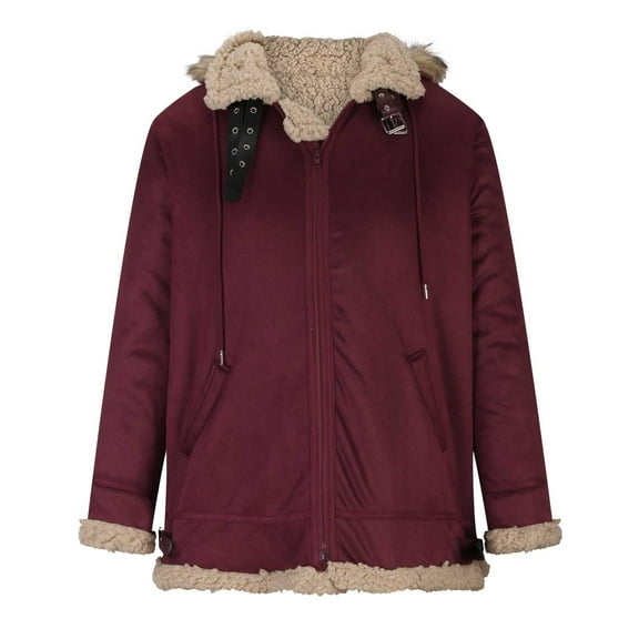 Lilgiuy Men Casual Keep Warm Thicken Long Sleeve Turndown Jacket Zipper Patchwork Coats Red 2022 Fall Winter