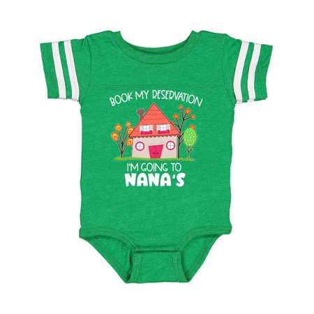 

Inktastic Book my Reservation! I m Going To Nana s- House Gift Baby Boy or Baby Girl Bodysuit