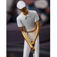 thumbnail image 5 of Estatuilla de golfista de arte, estatua decorativa, escultura de golf, arte de resina, regalo, blanco, 24cm, sección C, 5 of 5