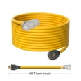 thumbnail image 2 of KFFKFF 30A Generator Extension Cord Power Cord 25 Feet 125V NEMA L5-30P Copper Wire, 2 of 9