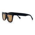 thumbnail image 6 of Womens Oversized Horn Rim Cat Eye Retro Fashion Plastic Sunglasses Black - Brown, 6 of 8