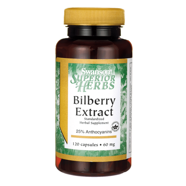 Swanson Bilberry Extract Standardized 60 mg 120 Capsules. Walmart