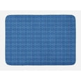 thumbnail image 1 of Blue Mandala Bath Mat, Diamond Line Rhombus Pattern Geometrical Floral and Boho, Plush Bathroom Decor Mat with Non Slip Backing, 29.5" X 17.5", Royal Blue Lavender, by Ambesonne, 1 of 2
