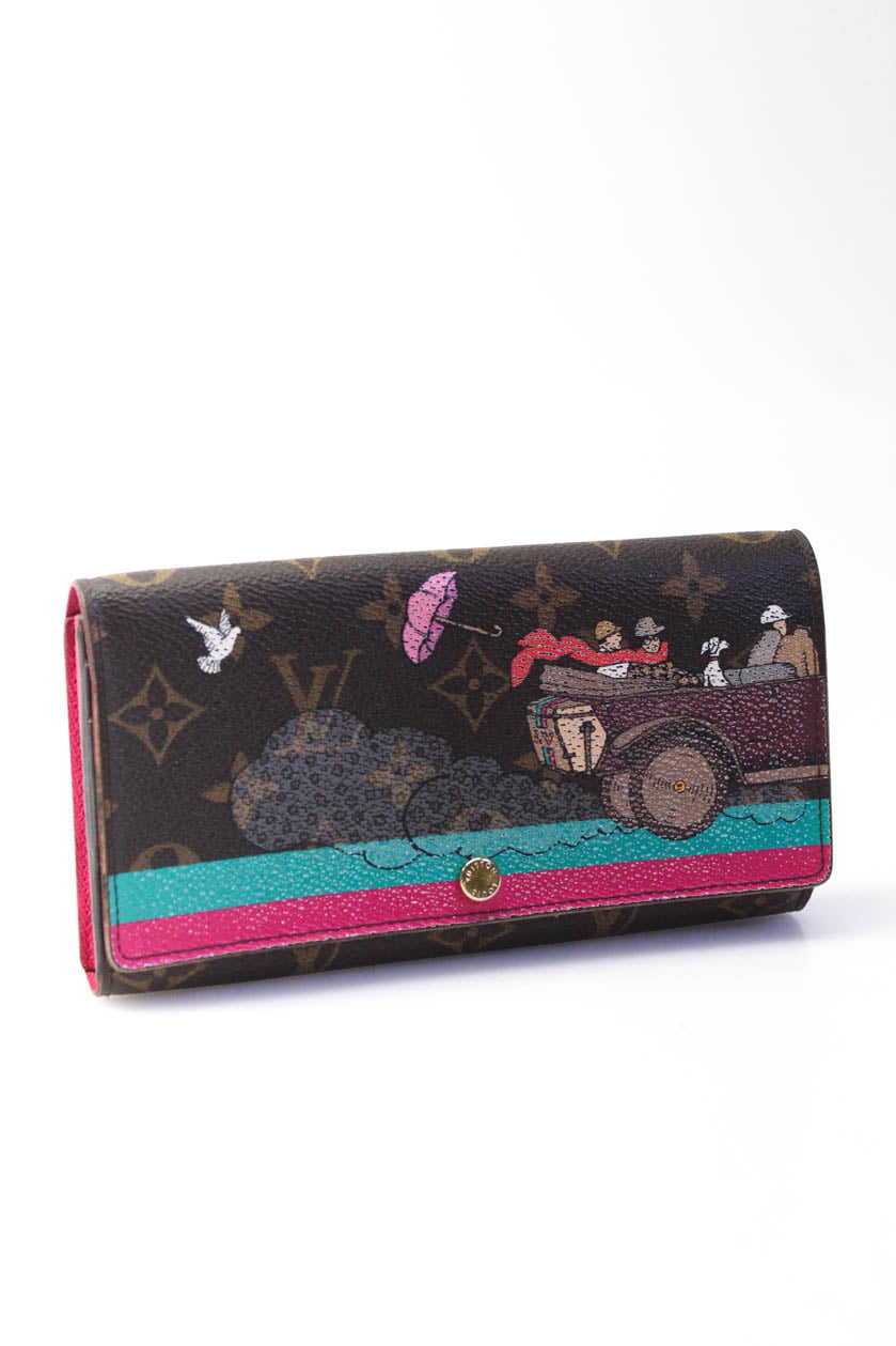 Louis Vuitton Womens Brown Leather Snap Bifold Wallet Handbag - Shop  Linda's Stuff