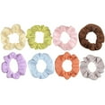 thumbnail image 1 of 8 Pcs Chouchou Uni pour Femmes Chouchou en Laine Créatif Bande Élastique pour Cheveux, 1 of 10