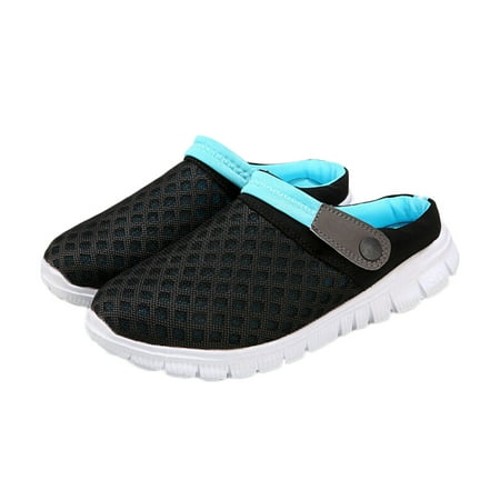 

Walking Sandal Beach Slippers Summer Breathable On Garden Clogs Shoes for Men Size 43 (Light Blue)