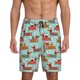 thumbnail image 1 of Balery Dachshund Christmas Play Pantalones cortos de pijama de punto de algodón para hombre con cinturilla y bolsillos-3X-Large, 1 of 6