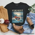 thumbnail image 6 of Rustic Red Covered Bridge Vermont State T-Shirt, New England Historical Tee and Travel Souvenir, 6 of 6
