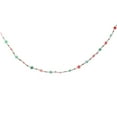 thumbnail image 5 of Crowdstage 8 Feet Red and Green Candy Peppermint Beaded Artificial Christmas Garland, 5 of 5