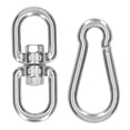 thumbnail image 5 of nipocaio Heavy Duty Swing Hanging Kit Ressort Crochet Pivotant Ancrage Crochet Crochet Suspendu Kit, 5 of 5