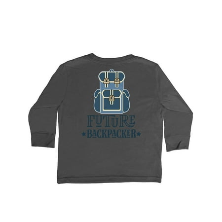 

Inktastic Hiking Future Backpacker Gift Toddler Boy or Toddler Girl Long Sleeve T-Shirt