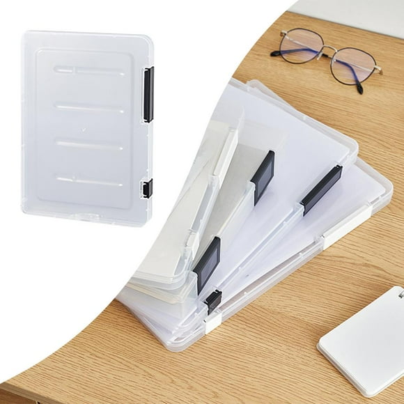 Caja de archivo transparente DYNWAVEMX A5 negro fino