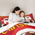 thumbnail image 5 of Feelyou Black Santa Claus Full Size Comforter Sets, Winter Christmas Bedding Comforter Set, Xmas Tree Gift Reversible Bedding Sets, Lightweight Room Decor,3 Pieces, 5 of 8