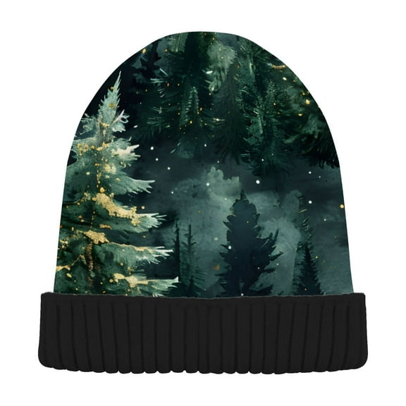 joogoo Christmas Trees Plant Beanie Hats Men Women Cuffed Skull Cap Winter Warm Knit Thick Beanies