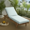 thumbnail image 4 of Sorra Home  Griffen Snowy Indoor/Outdoor Corded Chaise Lounge Cushion 79 x 25 x 3 - Griffen Snowy, 4 of 5