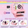 thumbnail image 3 of JoyStone Kids Camera Instant Print with Printing Paper and 32G Card, Gift for Girls and Boys Aged 3-12, Pink, 3 of 12