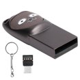 thumbnail image 1 of Lindo U Disk Storage Memory Stick Pen Drive USB2.0 W/TypeC Adaptador Llavero para teléfono móvil Computadora (Gris 16GB), 1 of 5