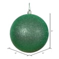 thumbnail image 2 of Vickerman 12" Green Glitter Ball Ornament, 2 of 5