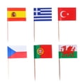 thumbnail image 4 of CIMAXIC flag picks 125PCS National Flag Toothpick Country Flag Picks Flag Food Toothpicks Party Accessory (Assorted Style）,2.56"X1.38"X0.08", 4 of 5