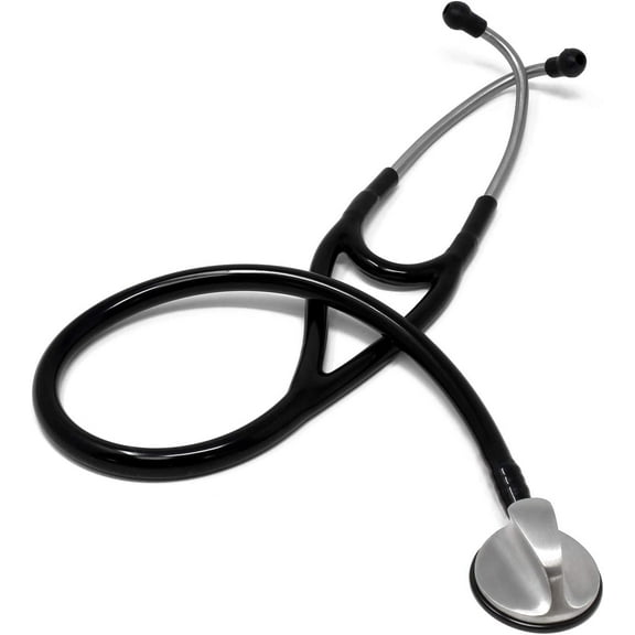 EverOne Professional Style Cardiology Stethoscope, Black, 27 Inch