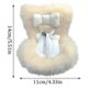 thumbnail image 3 of Car Air Vent Accessories Plush Sofa Seat for Labubu or 17cm Showcase Dolls, Cute Car Decoration & Display for Labubu-Labubu, 3 of 5
