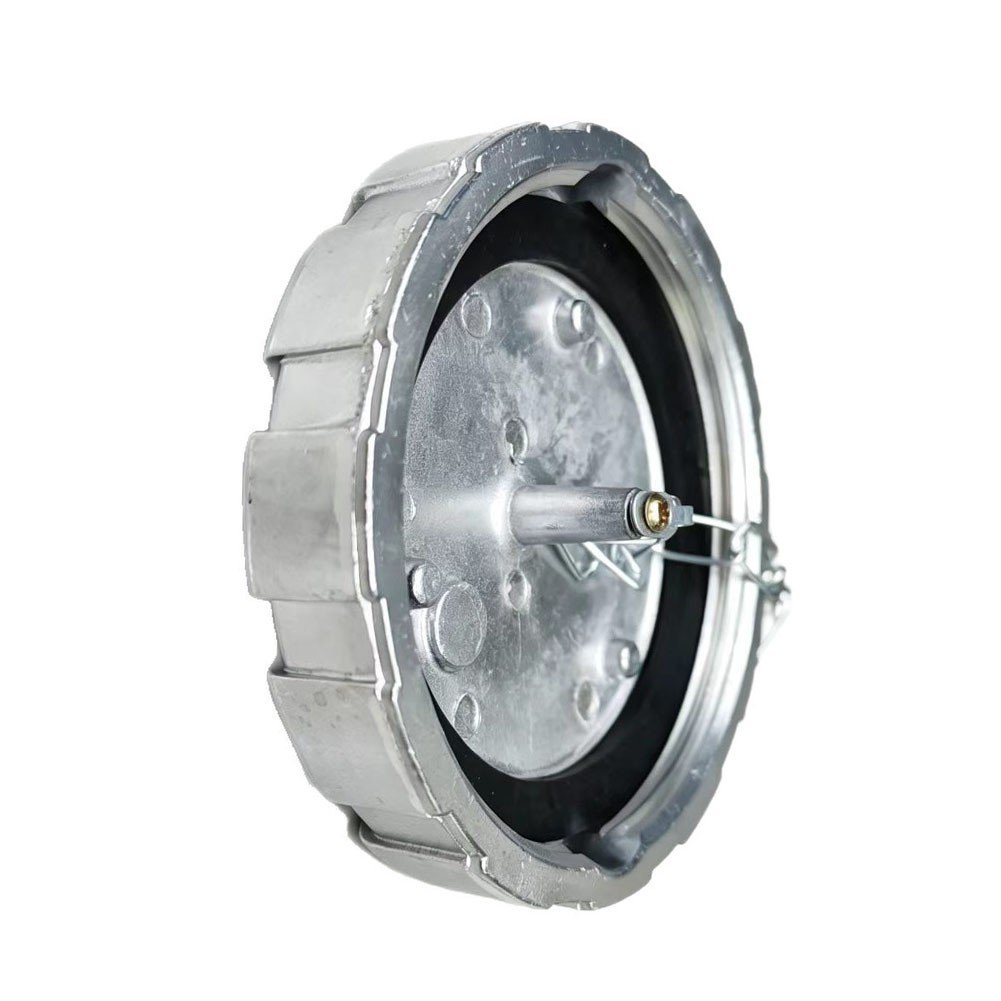 Baguer Metal Fuel Tank Cap for Kenworth Trucks Non-Locking Non-Vented Silver Direct Replacement