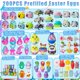 thumbnail image 4 of Huevos de Pascua prellenados SQZUWIT, 200 unidades con juguetes y pegatinas, 4 of 6