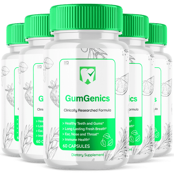 Gum Genics Advanced Dietary Supplement Formula to Support Healthy Teeth and Gums 300 Capsules