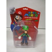 Nintendo 5" Classic Super Mario Brothers Action Figure LUIGI Collectible #346