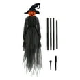 thumbnail image 2 of Calabaza iluminada de Halloween para exteriores, impermeable, con estacas, para decoración de jardín, accesorio de brujas para el hogar y el patio., 2 of 8